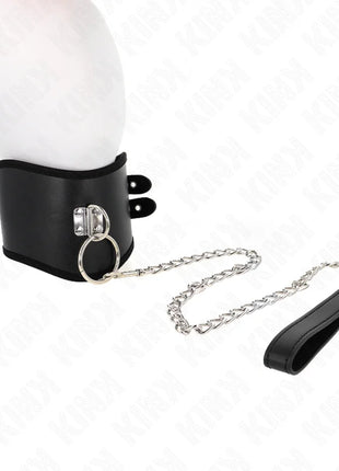 KINK - HALSKETTE 65 CM MIT BREITEM RIEMEN VERSTELLBAR 40-55 CM X 10 CM