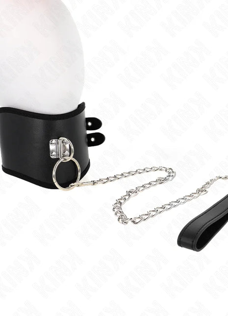 KINK - HALSKETTE 65 CM MIT BREITEM RIEMEN VERSTELLBAR 40-55 CM X 10 CM