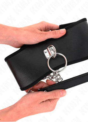 KINK - HALSKETTE 65 CM MIT BREITEM RIEMEN VERSTELLBAR 40-55 CM X 10 CM