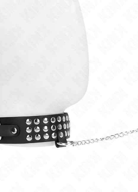 KINK - HALSKETTE MIT BAND 65 CM GLÄNZEND VERSTELLBAR 37-42 CM X 5,3 CM