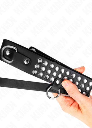 KINK - HALSKETTE MIT BAND 65 CM GLÄNZEND VERSTELLBAR 37-42 CM X 5,3 CM