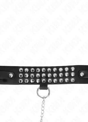 KINK - HALSKETTE MIT BAND 65 CM GLÄNZEND VERSTELLBAR 37-42 CM X 5,3 CM
