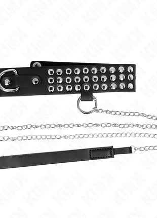 KINK - HALSKETTE MIT BAND 65 CM GLÄNZEND VERSTELLBAR 37-42 CM X 5,3 CM
