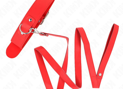 KINK - HALSKETTE MIT GÜRTEL 116 CM ROJO GURT VERSTELLBAR 32-50 CM X 8 CM