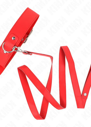 KINK - HALSKETTE MIT GÜRTEL 116 CM ROJO GURT VERSTELLBAR 32-50 CM X 8 CM