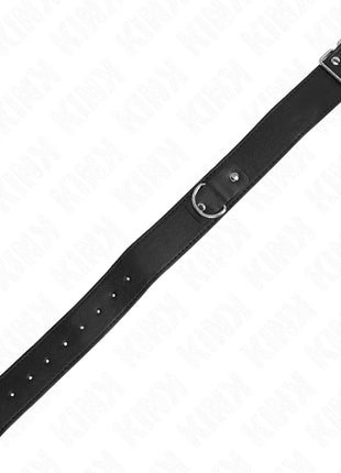 KINK - HALSKETTE MIT GÜRTEL 116 CM SCHWARZ GURT VERSTELLBAR 32-50 CM X 8 CM