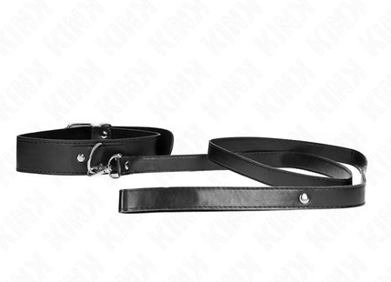 KINK - HALSKETTE MIT GÜRTEL 116 CM SCHWARZ GURT VERSTELLBAR 32-50 CM X 8 CM