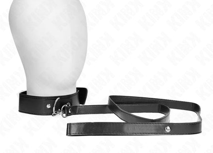 KINK - HALSKETTE MIT GÜRTEL 116 CM SCHWARZ GURT VERSTELLBAR 32-50 CM X 8 CM