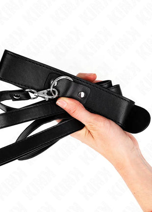 KINK - HALSKETTE MIT GÜRTEL 116 CM SCHWARZ GURT VERSTELLBAR 32-50 CM X 8 CM