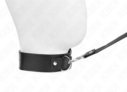 KINK - HALSKETTE MIT GÜRTEL 116 CM SCHWARZ GURT VERSTELLBAR 32-50 CM X 8 CM