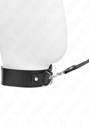 KINK - HALSKETTE MIT GÜRTEL 116 CM SCHWARZ GURT VERSTELLBAR 32-50 CM X 8 CM