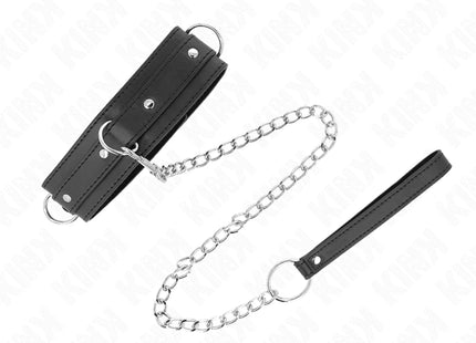 KINK - HALSKETTE MIT LEINE 65 CM 3 RING MODELL 1 VERSTELLBAR 38-49 CM X 5 CM