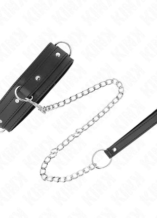 KINK - HALSKETTE MIT LEINE 65 CM 3 RING MODELL 1 VERSTELLBAR 38-49 CM X 5 CM