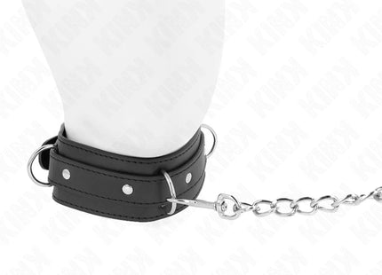 KINK - HALSKETTE MIT LEINE 65 CM 3 RING MODELL 1 VERSTELLBAR 38-49 CM X 5 CM