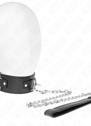KINK - HALSKETTE MIT LEINE 65 CM 3 RING MODELL 2 VERSTELLBAR 36-43 CM X 5 CM