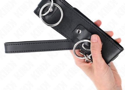 KINK - HALSKETTE MIT LEINE 65 CM 3 RING MODELL 2 VERSTELLBAR 36-43 CM X 5 CM