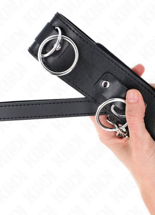 KINK - HALSKETTE MIT LEINE 65 CM 3 RING MODELL 2 VERSTELLBAR 36-43 CM X 5 CM