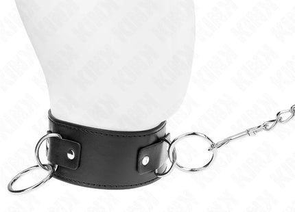 KINK - HALSKETTE MIT LEINE 65 CM 3 RING MODELL 2 VERSTELLBAR 36-43 CM X 5 CM