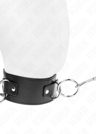 KINK - HALSKETTE MIT LEINE 65 CM 3 RING MODELL 2 VERSTELLBAR 36-43 CM X 5 CM