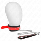 KINK - HALSKETTE MIT ROTEM BAND 65 CM VERSTELLBAR 36-43 CM X 5 CM