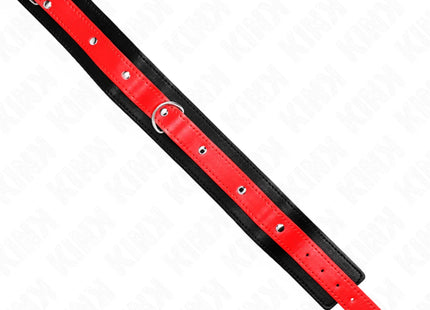KINK - HALSKETTE MIT ROTEM BAND 65 CM VERSTELLBAR 36-43 CM X 5 CM