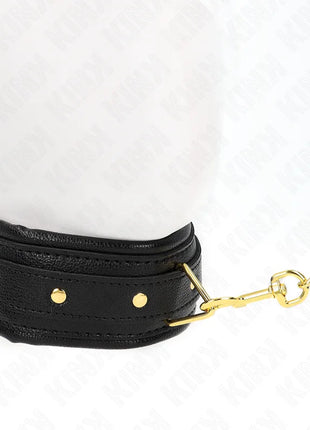 KINK - HALSKETTE MIT SCHWAMMKUNSTLEDERBAND MODELL 1 VERSTELLBAR 37-54 CM X 3 CM