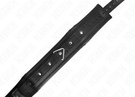KINK - HALSKETTE MIT SCHWAMMKUNSTLEDERBAND MODELL 1 VERSTELLBAR 37-54 CM X 3 CM