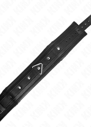 KINK - HALSKETTE MIT SCHWAMMKUNSTLEDERBAND MODELL 1 VERSTELLBAR 37-54 CM X 3 CM