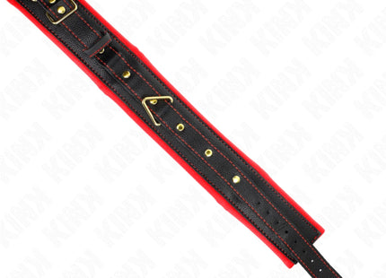 KINK - HALSKETTE MIT SCHWAMMKUNSTLEDERBAND MODELL 2 VERSTELLBAR 37-54 CM X 3 CM