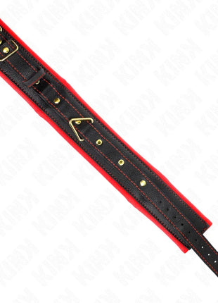 KINK - HALSKETTE MIT SCHWAMMKUNSTLEDERBAND MODELL 2 VERSTELLBAR 37-54 CM X 3 CM