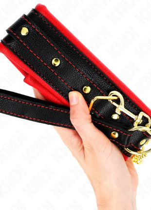 KINK - HALSKETTE MIT SCHWAMMKUNSTLEDERBAND MODELL 2 VERSTELLBAR 37-54 CM X 3 CM