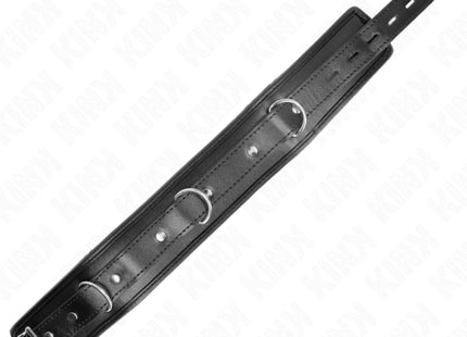KINK - HALSKETTE MIT SCHWAMMKUNSTLEDERBAND MODELL 3 VERSTELLBAR 37-54 CM X 3 CM