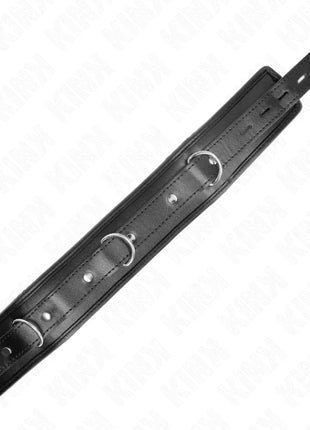 KINK - HALSKETTE MIT SCHWAMMKUNSTLEDERBAND MODELL 3 VERSTELLBAR 37-54 CM X 3 CM