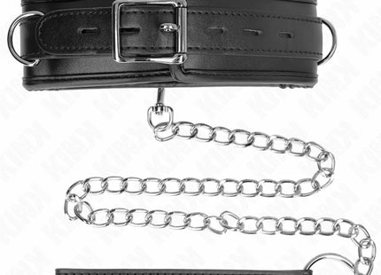 KINK - HALSKETTE MIT SCHWAMMKUNSTLEDERBAND MODELL 3 VERSTELLBAR 37-54 CM X 3 CM