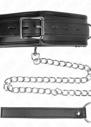 KINK - HALSKETTE MIT SCHWAMMKUNSTLEDERBAND MODELL 3 VERSTELLBAR 37-54 CM X 3 CM