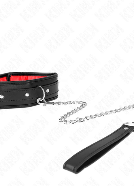 KINK - HALSKETTE MIT SCHWAMMKUNSTLEDERBAND MODELL 3 VERSTELLBAR 37-54 CM X 3 CM