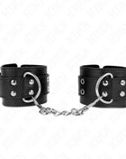 KINK - HANDGELENKFESSEL MIT DOPPELTER SCHNALLE SCHWARZ VERSTELLBAR 19-26 CM