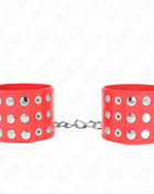 KINK - HANDGELENKFESSELN MIT DRUCKVERSCHLUSS ROT VERSTELLBAR 19-24 CM X 5,5 CM