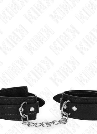 KINK - HANDGELENKFESSELN MIT SCHLANGENMUSTER SCHWARZ VERSTELLBAR 20-28 CM X 5,4 CM
