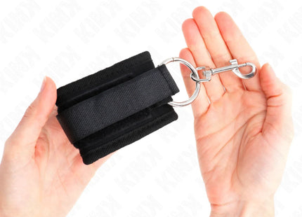 KINK - HANDGELENKFESSELN SCHWARZ VERSTELLBAR 18-35 CM X 6 CM