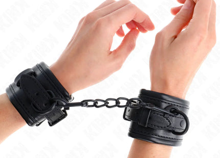 KINK - HANDGELENKFESSELN SCHWARZ VERSTELLBAR 20-30 CM X 6 CM