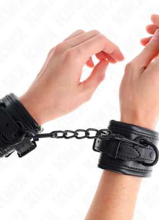 KINK - HANDGELENKFESSELN SCHWARZ VERSTELLBAR 20-30 CM X 6 CM
