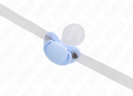 KINK - HELLBLAUER SCHNULLERFORM-SPRUDEL 5,5 x 4 CM VERSTELLBAR 43-60 CM