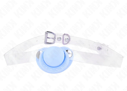 KINK - HELLBLAUER SCHNULLERFORM-SPRUDEL 5,5 x 4 CM VERSTELLBAR 43-60 CM