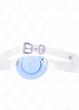 KINK - HELLBLAUER SCHNULLERFORM-SPRUDEL 5,5 x 4 CM VERSTELLBAR 43-60 CM