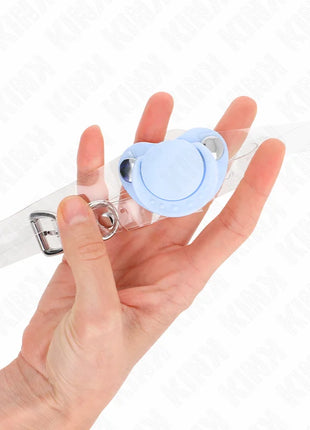 KINK - HELLBLAUER SCHNULLERFORM-SPRUDEL 5,5 x 4 CM VERSTELLBAR 43-60 CM