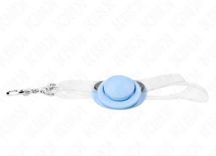 KINK - HELLBLAUER SCHNULLERFORM-SPRUDEL 5,5 x 4 CM VERSTELLBAR 43-60 CM