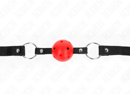 KINK - HOHL HART ROTER BALL 4,5 CM GAG MODELL 1 63,5 X 2 CM