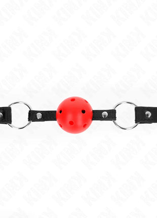 KINK - HOHL HART ROTER BALL 4,5 CM GAG MODELL 1 63,5 X 2 CM