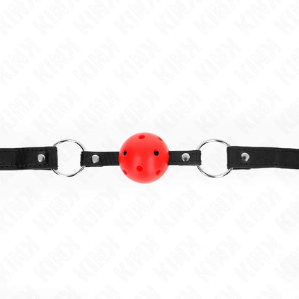 KINK - HOHL HART ROTER BALL 4,5 CM GAG MODELL 1 63,5 X 2 CM